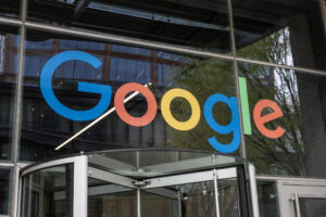 Google Chicago Fulton Market building. Google is a technology company known for search engine, browser and online advertising.