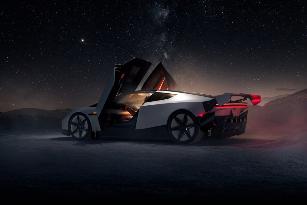 tesla_roadster_night